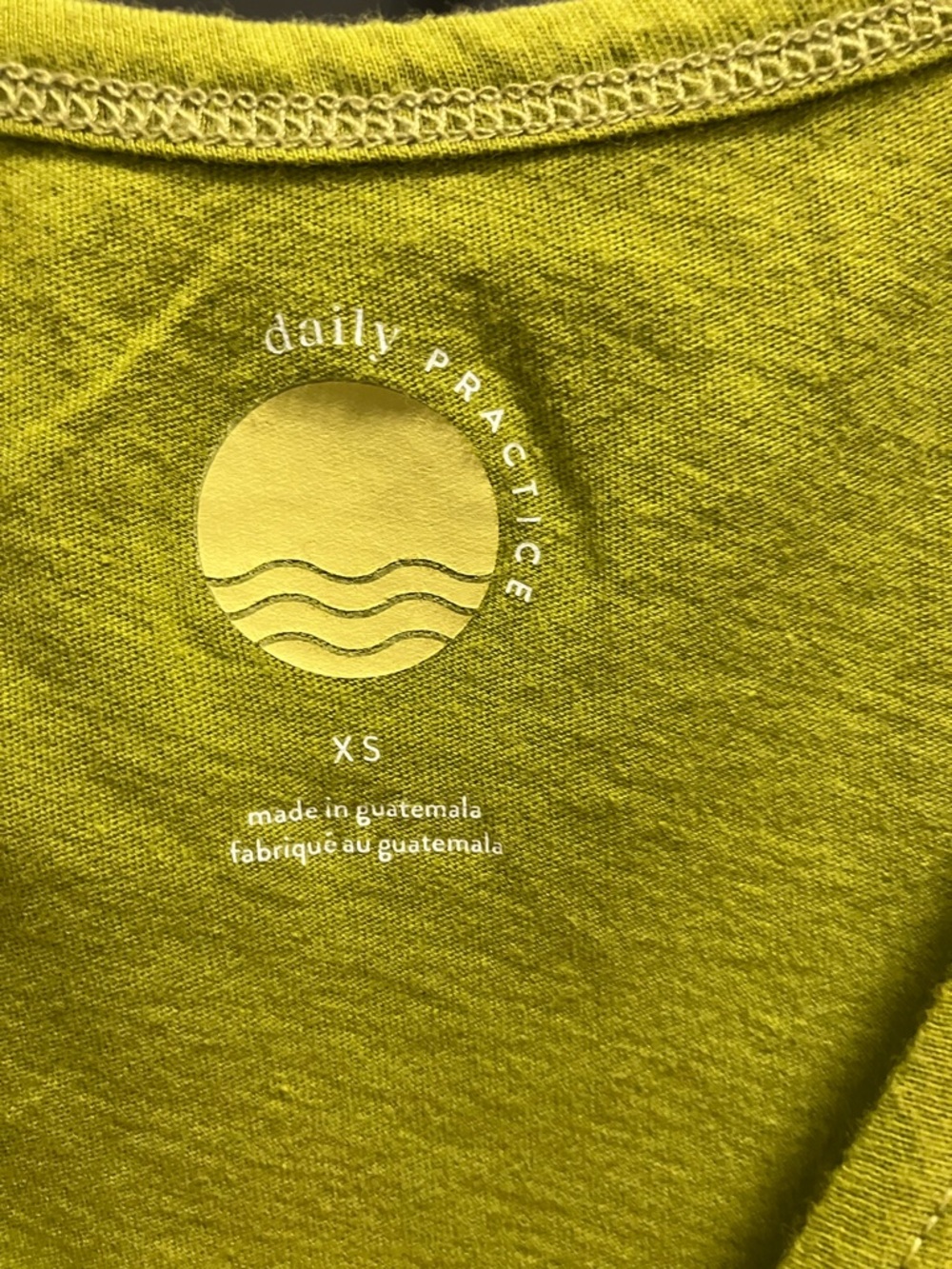 Daily Practice Relaxed Tank Top - Lime Green - Picture 3 of 4